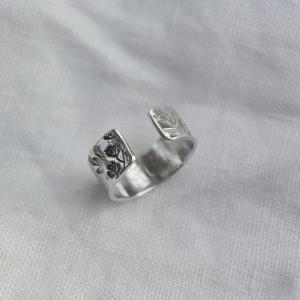 JODIE McKENZIE STUDIO Floral Adjustable Chunky Ring 